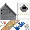 Garvee Wooden Tool Storage Shed, Outdoor Garden Shed Cabinet with Lockable Door, Waterproof & Durable Fir Wood Construction for Patio Lawn Backyard - 4 of 4