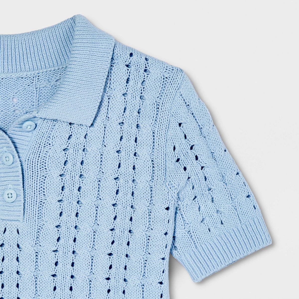 Girls' Short Sleeve Pullover Sweater - Cat & Jack™ - thumbnail 3