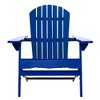 CAVINAS Wooden Folding Adirondack Chair, Rustic Foldable Outdoor Chair with Slatted Design, Portable Camping Chair for Adults, Patio Chair - 2 of 4