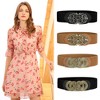 INSPIRE CHIC Knot Woven Metal Interlocking Buckle Elastic Waist Cinch Belt - 4 of 4