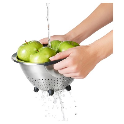 OXO 3Qt Stainless Steel Colander with Non-Slip Handles