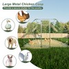 Kumasinova Walk-In Chicken Coop Large,Poultry Run with Waterproof Cover,Outdoor Chicken Cage with UV Protection,Galvanized Steel Animal Enclosure - 4 of 4