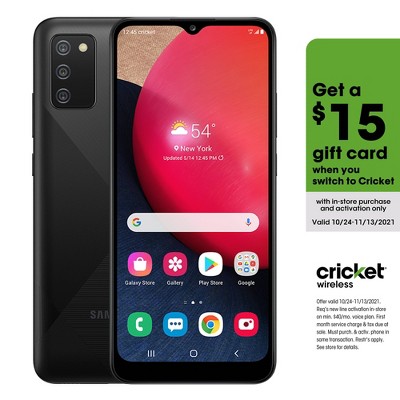Cricket Prepaid Samsung A02s (32GB) - Black