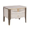 Christopher Knight Home Salomo Modern Wave Design Nightstand with 2 Drawers - 2 of 4