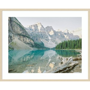 Amanti Art Moraine Lake Reflection by Justine Milton Wood Framed Wall Art Print - 1 of 4