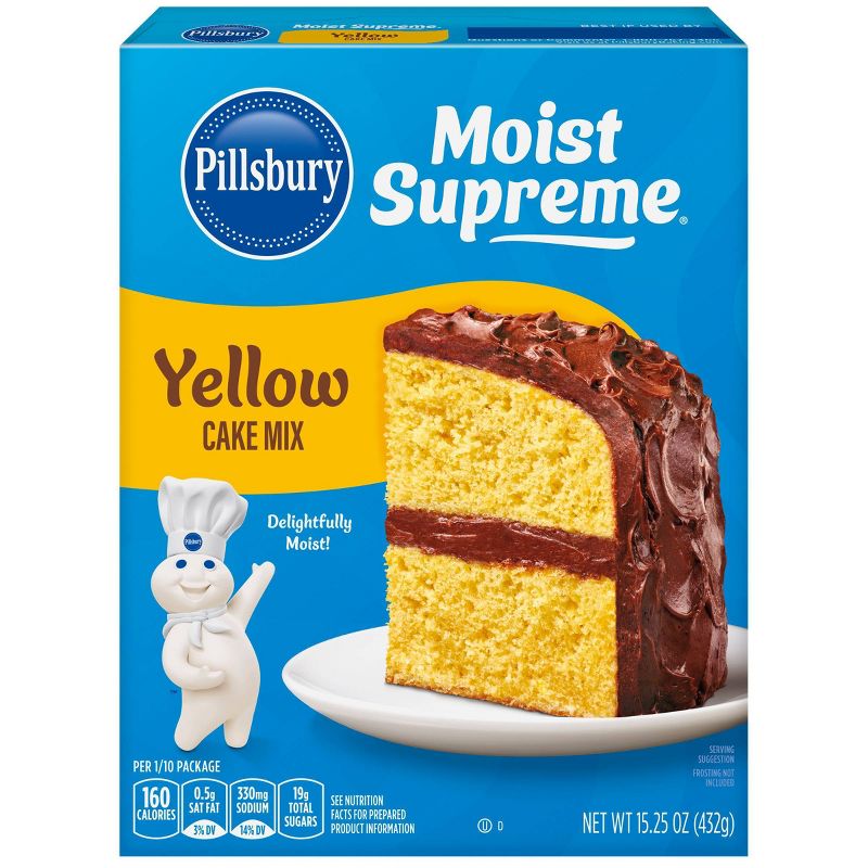 Pillsbury Moist Supreme Yellow Cake Mix - 15.25oz, 1 of 6
