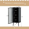 ALEXOUN Bathroom Cabinet - Corner Storage Cabinet with Glass Door,Adjustable Shelves for Bathroom Small Spaces,Space-Saving Organizer - 3 of 4