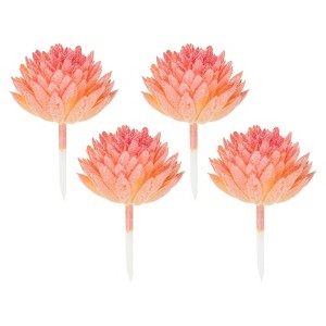 Unique Bargains Mini Unpotted Realistic Textured Garden Decoration Artificial Succulent Plants 4 Pcs - 1 of 4