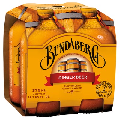 Bundaberg Ginger Beer - 4pk/375ml Bottles