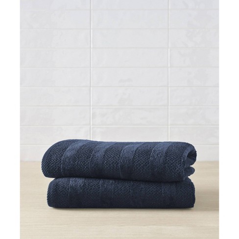 Indigo blue bath online towels