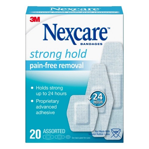Nexcare Sensitive Skin White Adhesive Bandage Sterile 7/8 X 1-1/4 Inch /  1-1/8 X 3 Inch / 15/16 X 1 - 1/8 Inch 20 Per Pack : Target