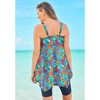 Swim 365 Women's Plus Size Longer-Length Tankini Top - 3 of 4