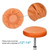 Unique Bargains Round PU Leather Bar Stool Cover for Dia 12"-14" Chair - 3 of 4