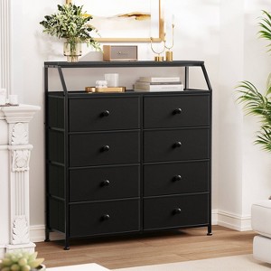 WOWLIVE 8 Drawer Dresser with 2-Tier Open Shelf, Double Chest of Drawer - 1 of 4