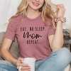 Simply Sage Market Women's Eat. No Sleep. Mom. Repeat Short Sleeve Graphic Tee - 2 of 3