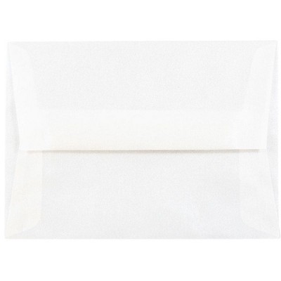 JAM Paper A6 Translucent Vellum Invitation Envelopes 4.75x6.5 Platinum Silver PACV666