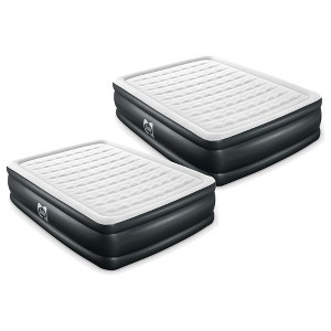 SEALY Tritech 20" Air Mattress Bed Indoor or Outdoor Camping Inflatable Airbed with Built in AC Pump, Headrest, Storage Bag, and Repair Patch, 2 Pack - 1 of 4
