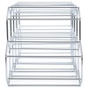 Nat & Jules Honeycomb Silver Tone Iron Metal Tabletop Wine Rack - Holds 9 Bottles - 4 of 4