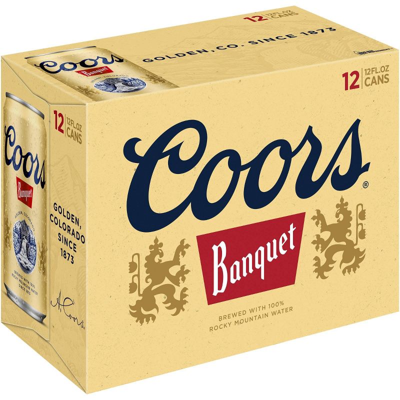 Coors Banquet Beer - 12pk/12 fl oz Cans, 1 of 11