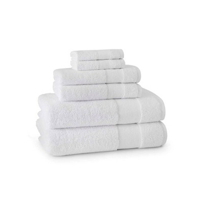 Set of 6 Marabella Towel White - Cassadecor
