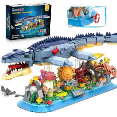 Insoon 1198PCS Mosasaurus Ocean Animal Building Set Kids And Adults Toys for Aged 10+