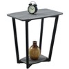 HomeStock Belmont Rustic Industrial End Table with Open Bottom Shelf, Powder Coated Metal Frame and Spacious Modern Display Surface - 3 of 4