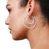 SOHI Women's California Gold Casual Hoop Earrings - 4 of 4