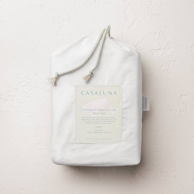 400 Thread Count Percale Sheet Set Light Adobe - Casaluna