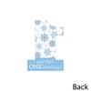 Big Dot of Happiness Blue Snowflakes 1st Birthday - One Shaped Decorations DIY Boy Winter ONEderland Party Essentials - Set of 20 - 3 of 4