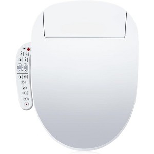 Mirexion Elongated Smart Toilet Seat, Unlimited Warm Water, Vortex Wash - 1 of 4