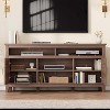 65 Inch Modern TV Stand with 8 Storage Compartments, Semi-Open Cabinet with Adjustable Shelves, Multi-Functional Entertainment Center for Living Room - 4 of 4