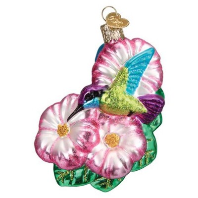 Old World Christmas 4.25 In Magnificent Hummingbird Spring Ornament Bird Flowers Tree Ornaments