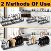 Expandable Pot Lid Organizer, Pot Lid Rack for Cabinet, Pot and Pan Organizer with 10 Adjustable Compartment - 4 of 4