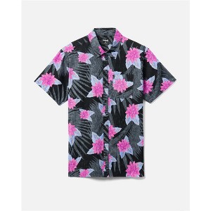 Hurley Mens Wedge Woven Short Sleeve Button Up Shirt - 1 of 1