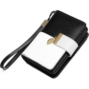 BEAFUP Women’s Fashionable RFID Blocking Leather Wristlet Wallet - Bifold Clutch Wallet with Detachable Strap,for Everyday Use - 1 of 4