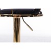 CAVINAS 24"-32"Luxury Velvet Bar Stools,Set of 2,Swivel Barstools with Adjustable Lifting,Counter Height Stools,Woven Back&Footrest - 3 of 3