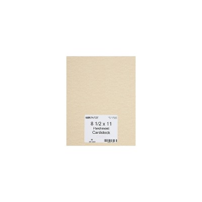 LUX Parchment 65 lb. Cardstock Paper 8.5" x 11" Cream Parchment 1000 Sheets/Pack (81211-C-29-1000)