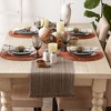 Design Imports  Variegated Fringe Table Runner, Mushroom, 13X72" - 3 of 4