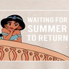 Women's - Disney - Jasmine Waiting for Summer Oversized Graphic T-Shirt - 2 of 4