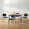 Art Leon Mid Century Modern Bentwood Dining Chairs with Faux Leather and Metal Frame, Set of 2 - 3 of 4