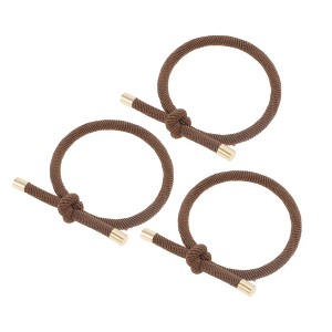 REGALWOVEN Classic Knotted Style Hair Ties Ponytail Holder Rope Hair Tie 3 Pcs - 1 of 4
