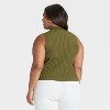 Women's Mock Neck Ribbed Sweater Tank - A New Day™ - 2 of 3