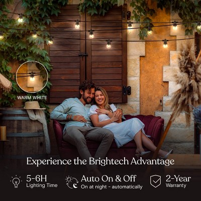 Brightech 12-Bulb LED Ambience Pro Solar Outdoor Orb and Globe String Lights - Thumbnail 4