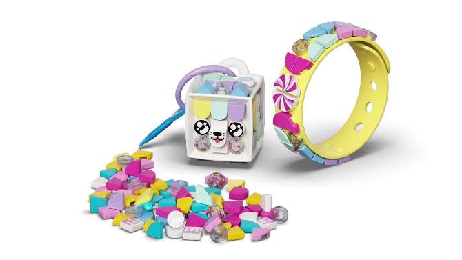 LEGO DOTS Candy Kitty Bracelet &#38; Bag Tag 41944 Building Set, 2 of 8, play video