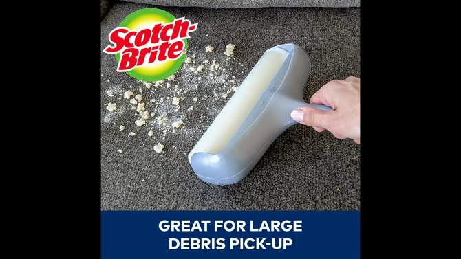 Scotch-Brite Large Surface Lint Roller 50% Stickier - 60 Sheets, 2 of 12, play video