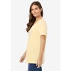 Woman Within Plus Size Perfect Short-Sleeve V-Neck Tee - 4 of 4