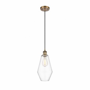 Cindyrella - 1 Light Cord Hung Mini Pendant In Industrial Style-14.5 Inches Tall and 7 Inches Wide - 1 of 1