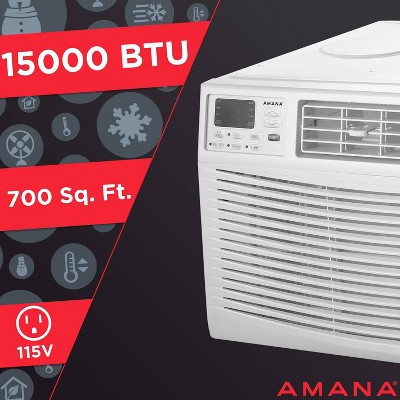 Amana 15,000 BTU White Window Air Conditioner with Remote