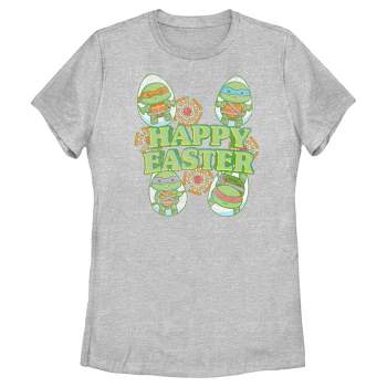Women's Teenage Mutant Ninja Turtles Happy Easter Cute Best Friends T-Shirt