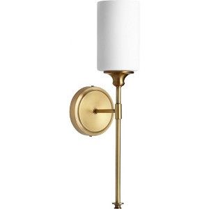 Quorum Lighting Celeste Glass Aged Brass Wall Sconce - 1 of 1